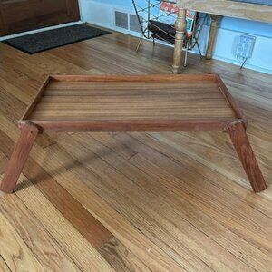 Vintage Kalmar Designs Teak Wood Folding Breakfast Tray